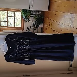 NwT women's eShaki navy knit dress